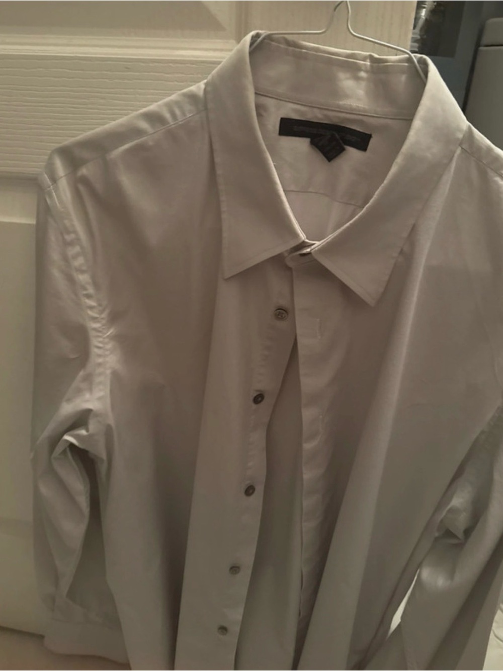 Express Men's Dress Shirt in Light Gray